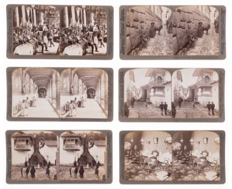 South America.- Peru, 60 silver print stereo photographs, mounted on card, number and title printed on card, 177 x 87mm, in o
