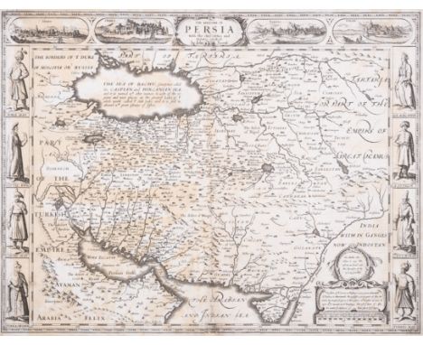 Middle East.- Speed (John) The Kingdome of Persia with the cheef Citties and Habites described,&nbsp;engraved map on laid pap