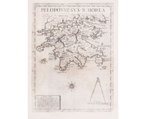 World.- Lafreri School (Italian, 16th century) Three maps of Islands,&nbsp;including 'Peloponnesus N. Morea' [Peloponnese, so