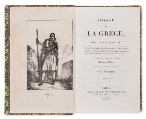 Levant.- Pouqueville (F. C. H. L.) Voyage de la Gr&egrave;ce, 6 vol., second edition, half-titles, 33 lithographs only (of 38