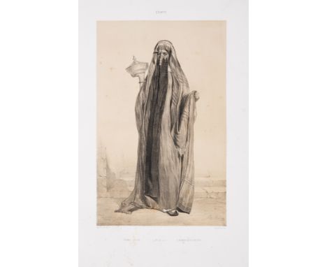 Africa.- Bida (Alexandre) &amp; E. Barbot. Souvenirs d'Egypt, lithograph title and 23 lithographs only (of 24), missing plate