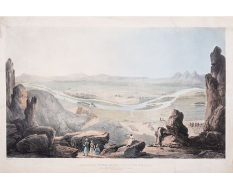 Levant.- Belzoni (Giovanni Battista) General View of the Scite of Thebes,&nbsp;lithograph with hand-colouring, on Whatman wov