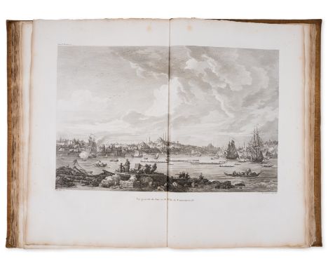 Levant.- [Choiseul-Gouffier (Marie Gabriel Florent August de)] Voyage Pittoresque de la Grece, 2 vol. in 3, first edition, vo