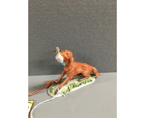 A TRIADE ITALIAN HUNTING DOG FIGURE
