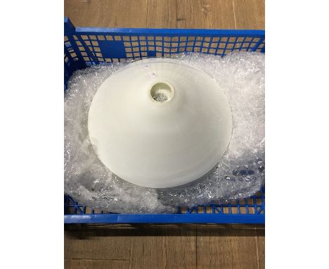 VINTAGE CERAMIC COBB TYPE LIGHT SHADES