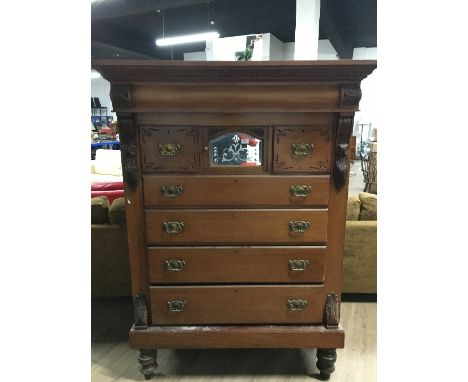 ANTIQUE VICTORIAN SCOTCH CHEST