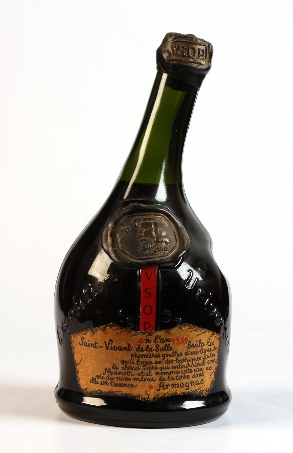 Wine Armagnac 1937 SaintVivant de la Salle V.S.O.P., one bottle (see