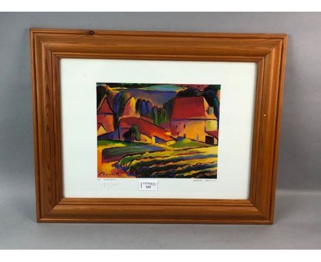 GERRY BAPTIST, LE CHATEAU colour print, signed, titled and numbered 199/250 in pencil 40cm x 50cm Mounted, framed and under g