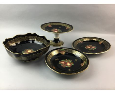 SOLIAN WARE DESSERT SERVICE, along with an Edwardian part tea service
