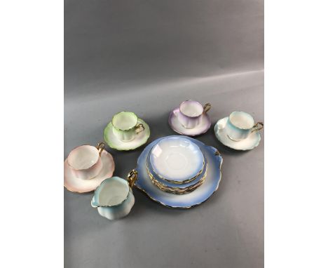 ROYAL ALBERT 'RAINBOW' PATTERN TEA SERVICE, 21 pieces