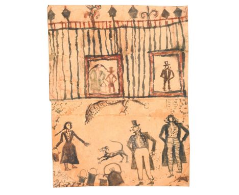 Note: Please note this is a copy of a sketch collected by Father Nicolas Point circa 1842 and is published in Wilderness King