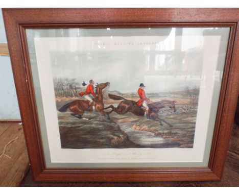 Pair of Victorian coloured fox hunting prints after Fores