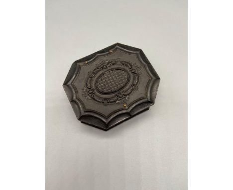Antique Victorian Bois Durci French Compact.