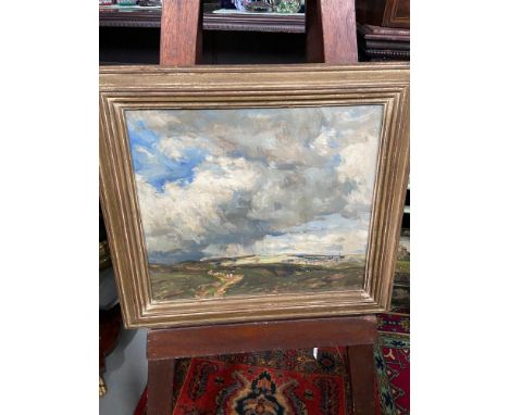 J Campbell Mitchell Original oil painting titled Worcester Moor' Fitted with a gilt frame. 