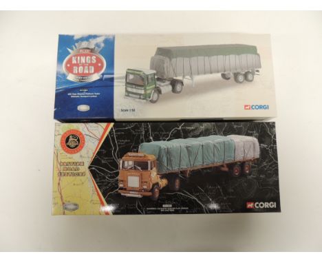 CORGI - Kings of the Road scale 1:50, CC10301 limited edition AEC Ergo Willmotts Transport and CC12603 limited edition Scamme