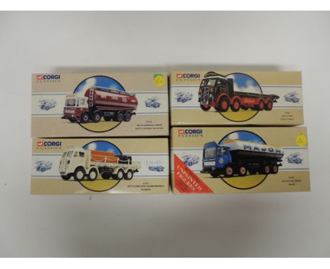 CORGI - Classics: 97328 AEC Eliptical Tanker Major; 97942 ERF Flatbed Flowers; 97932 AEC Cylindrical Tanker N E Gas Board and