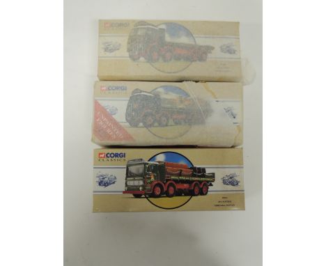 CORGI - Classics 97931 AEC Flatbed Greenall Whitley; 97940 ERF Eddie Stobart and 97327 Atkinson Eddie Stobart all boxed (3) +
