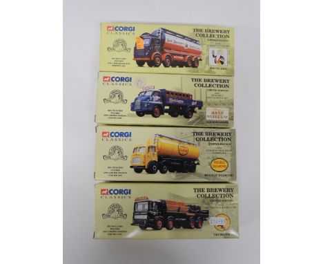 CORGI - Classics The Brewery Collection limited edition: Bass Worthington, Double Diamond, Trumans and Youngers, all boxed (4