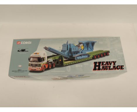 CORGI - Heavy Haulage CC12002 MAN King Trailer and Crusher load, in original box ++mint/boxed