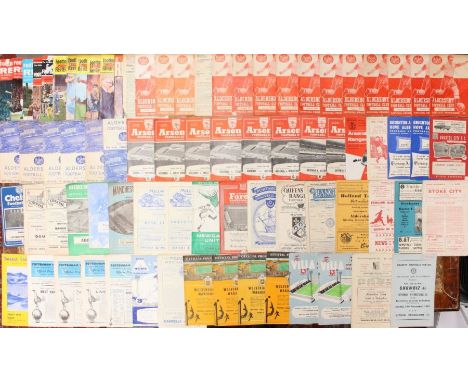 Football: A collection of assorted football programmes, mostly 1960s, including: Aldershot, Arsenal, Chelsea, Wolves and othe