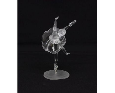 Swarovski Crystal: A retired Swarovski crystal ballerina, part of the 'When we were young' series. Standing on a frosted base