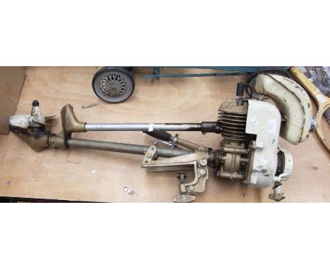 A vintage outboard motor