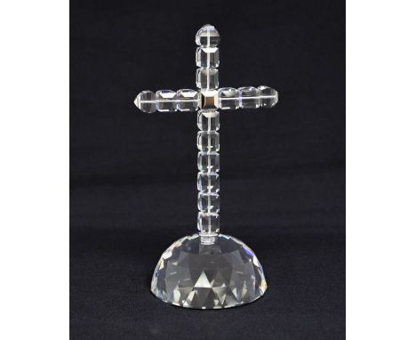 Swarovski Crystal: A Swarovski crystal 'Cross of Light' part of the 'Symbols of Light' series. Height approx 175mm. With orig