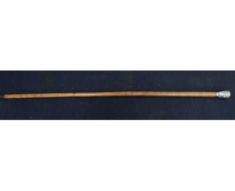 Malacca cane, silver topped, Chinese export