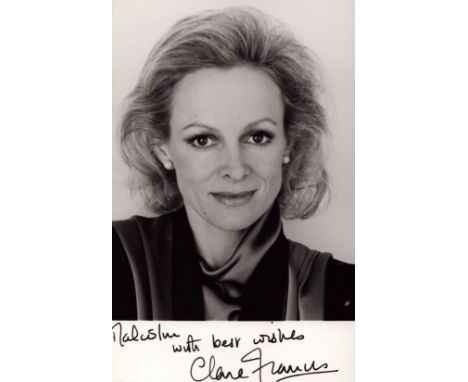 Claire Francis signed 6x4 vintage black and white photo. Clare Mary Francis MBE (born 17 April 1946) is a British novelist wh