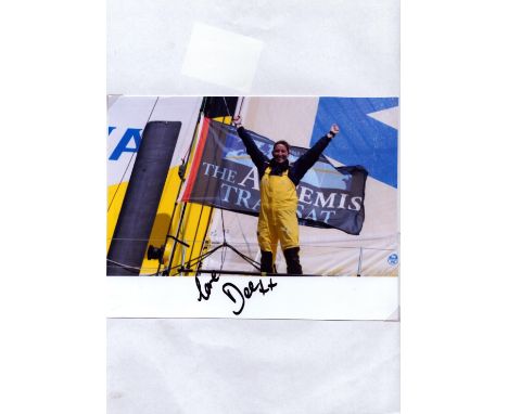 Dee Caffari signed 8x6 inch colour photo. Denise Dee Caffari MBE (born 23 January 1973) is a British sailor, and in 2006 beca