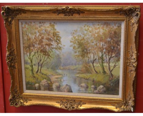 R Cochrane  The River Dun Nr Knocknacarry, County Antrim signed, oil on canvas