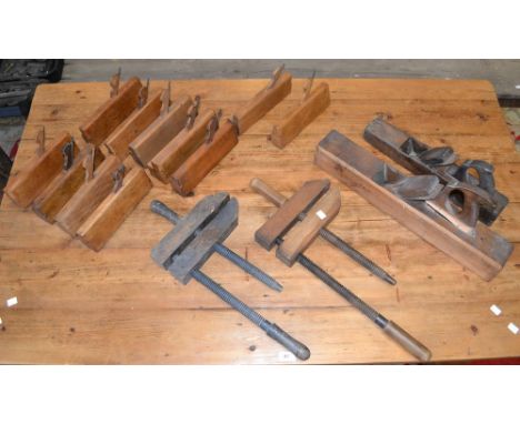 Cabinet Maker's Tools - twelve rebate planes of various profiles and makes including Fields Nottingham, J Buck London, Clegg,