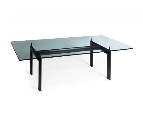 CHARLES EDOUARD JEANNERET-GRIS, "LE CORBUSIER"; (Switzerland, 1887 - France, 1965).LC6 table, design 1928.Elliptical tubular 