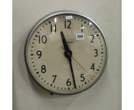 VINTAGE SCHOOL WALL CLOCK