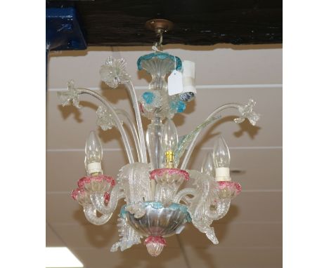A Venetian glass chandelier Approx. 46cm high