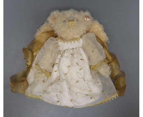 A Steiff Christmas Angel, with white tag and bag