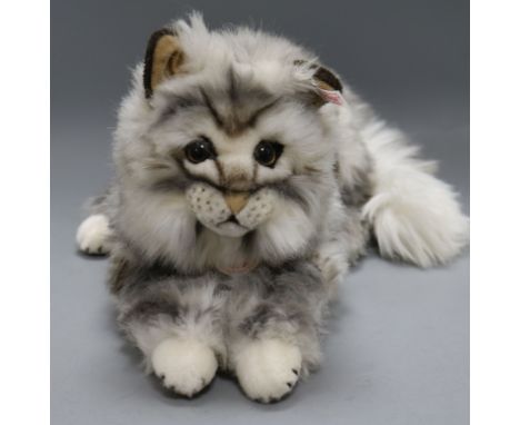 A Steiff Maine Coone cat 'Lizzie', 2008 white tag, boxed