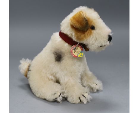 A Steiff Foxy replica, white tag, boxed