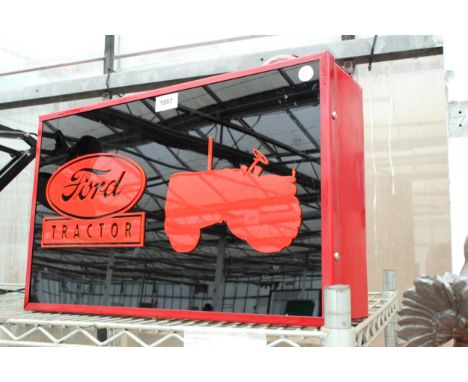 AN ILLUMINATED FORD TRACTOR LIGHT BOX 