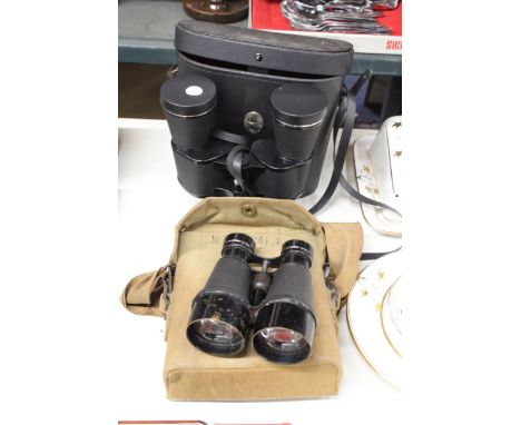 TWO PAIRS OF VINTAGE BINOCULARS 