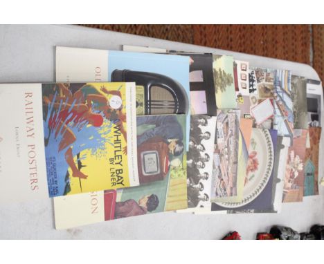 SIXTEEN 'SHIRE LIBRARY' BOOKLETS TO INCLUDE, RAILWAY POSTERS, OLD RADIO SETS, NATIONAL SERVICE, BRITISH POSTCARDS, PORTMEIRIO