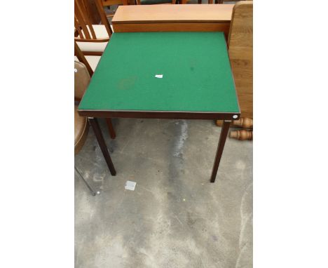 A FOLDING CARD TABLE 