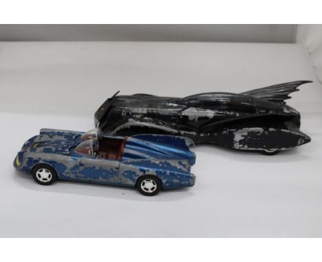 TWO VINTAGE CORGI BATMOBILES 