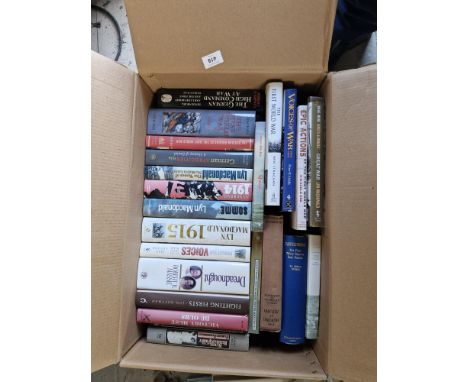 TWENTY FIVE MILITARY BOOKS RELATING TO MILITARY HISTORY TO INCLUDE THE DURHAM LIGHT INFANTRY, LANCASHIRE FUSILIERS, WORLD WAR
