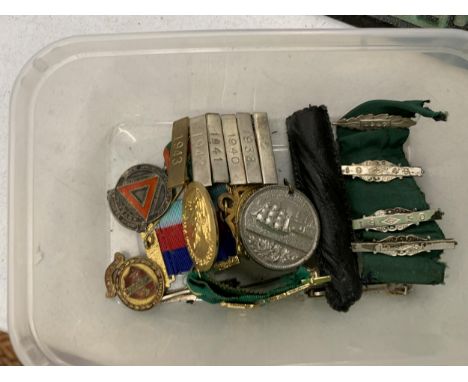 A COLLECTION OF MEDALS AND BADGES RELATING TO THE SAFETY FIRST 'SAFE DRIVING COMPETITION', MASONIC SAMARITAN FUND, ETC 
