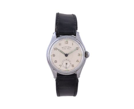 National watch, ref. 35362, a stainless steel watch issued to the Belgian Army, A.B - B.L (ArméeBelge/BelgischLeger), no, 202