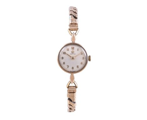 Omega, a lady's 9 carat gold wristwatch, no. 5115003, hallmarked London 1963, manual wind movement, 17 jewels, adjusted to 2 