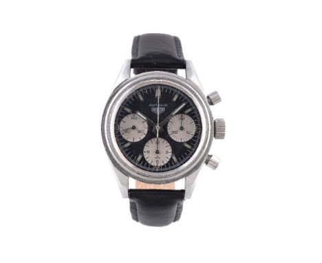 Heuer, Autavia ‘Rindt’, ref. 2446, a stainless steel chronograph wristwatch, no. 85773, circa 1968, manual wind movement, 17 