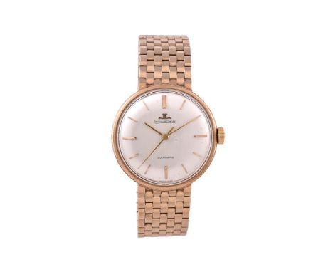 Jaeger LeCoultre, a 9 carat gold bracelet wristwatch, no. 33208, hallmarked London 1961, automatic movement, cal. K880, no. 1