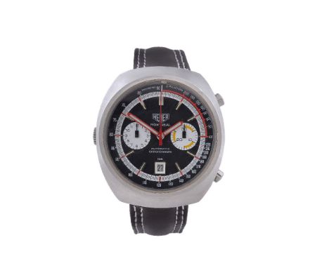 Heuer, Montreal, ref. 110.503N, a stainless steel chronograph wristwatch, no. 280946, circa 1972, automatic movement, 17 jewe